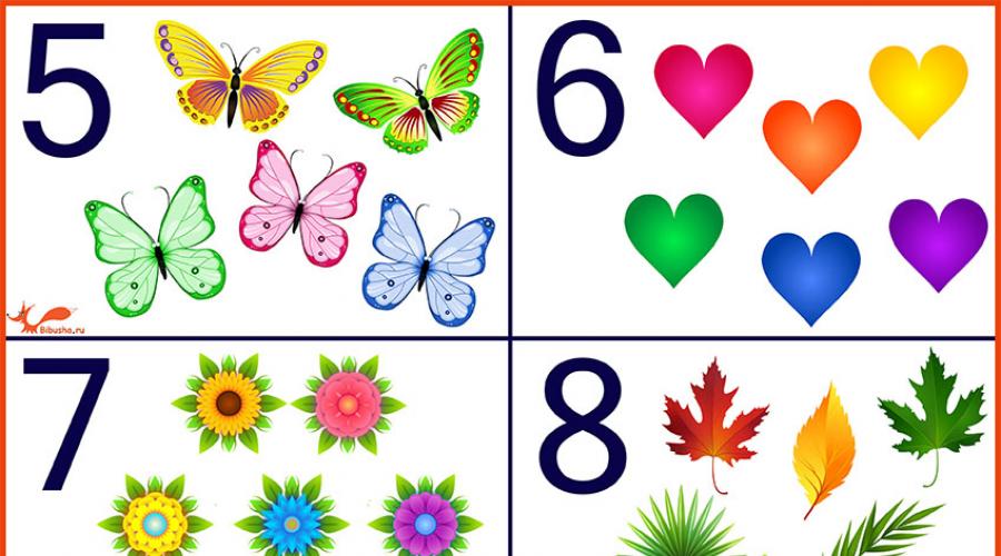 Όμορφοι αριθμοί από το 1 έως το 10. Πώς να φτιάξετε στένσιλ αριθμών με τα χέρια σας;  όμορφα νούμερα για γενέθλια
