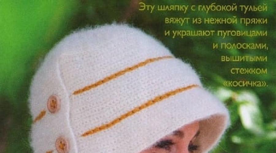 Croșetați o pălărie de vară de damă cu boruri.  Palarie de vara crosetata pentru femei si fete (se ataseaza diagrame, fisa postului si sfaturi pentru incepatori).  Pălării de vară croșetate: cum se tricotează